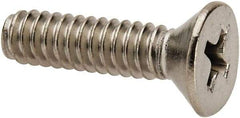 Value Collection - #10-24 UNC, 3/4" OAL Phillips Drive Machine Screw - Flat Head, Grade 316 Stainless Steel, Uncoated, Without Washer - Americas Industrial Supply