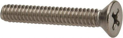 Value Collection - #10-24 UNC, 1-1/4" OAL Phillips Drive Machine Screw - Flat Head, Grade 316 Stainless Steel, Uncoated, Without Washer - Americas Industrial Supply