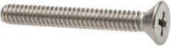 Value Collection - #10-24 UNC, 1-1/2" OAL Phillips Drive Machine Screw - Flat Head, Grade 316 Stainless Steel, Uncoated, Without Washer - Americas Industrial Supply
