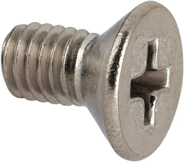 Value Collection - #10-32 UNF, 3/8" OAL Phillips Drive Machine Screw - Flat Head, Grade 316 Stainless Steel, Uncoated, Without Washer - Americas Industrial Supply