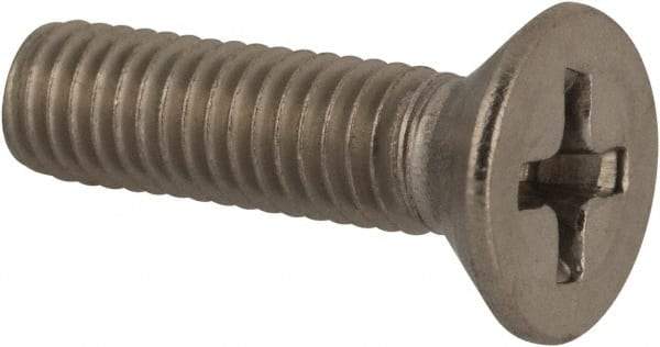 Value Collection - #10-32 UNF, 3/4" OAL Phillips Drive Machine Screw - Flat Head, Grade 316 Stainless Steel, Uncoated, Without Washer - Americas Industrial Supply