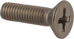Value Collection - #10-32 UNF, 3/4" OAL Phillips Drive Machine Screw - Flat Head, Grade 316 Stainless Steel, Uncoated, Without Washer - Americas Industrial Supply
