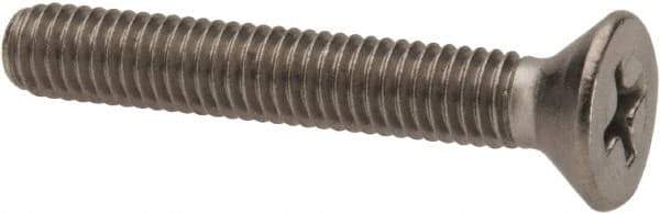 Value Collection - #10-32 UNF, 1-1/4" OAL Phillips Drive Machine Screw - Flat Head, Grade 316 Stainless Steel, Uncoated, Without Washer - Americas Industrial Supply