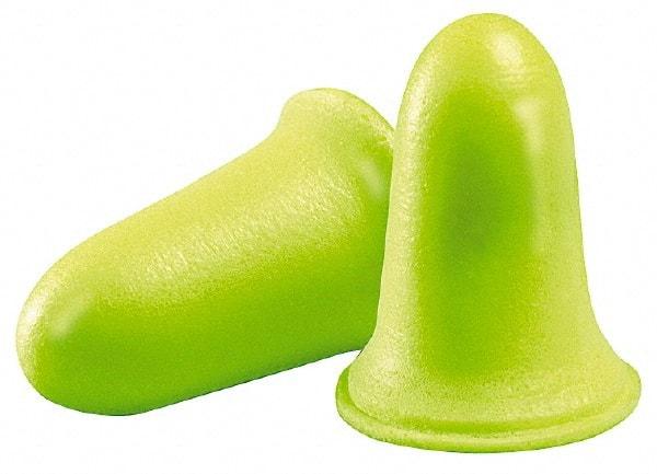 3M - Disposable, Uncorded, 33 dB, Taper Flare Earplugs - Neon Yellow, 200 Pairs - Americas Industrial Supply