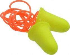 3M - Disposable, Corded, 33 dB, Taper Flare Earplugs - Neon Yellow, 200 Pairs - Americas Industrial Supply