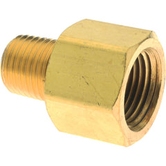 Eaton - 1/4 Male Thread x 3/8 Female Thread, Brass Industrial Pipe Adapter - Americas Industrial Supply