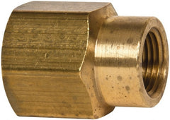 Eaton - 1/2 x 3/8 Female Thread, Brass Industrial Pipe Coupling - Americas Industrial Supply