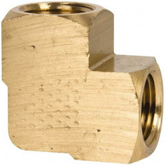 Eaton - 1/2 Female Thread, Brass Industrial Pipe 90° Female Elbow - FNPTF, 1,200 psi - Americas Industrial Supply