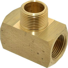 Eaton - 3/4 Male Thread x 3/4 Female Thread, Brass Industrial Pipe Male Branch Tee - MNPTF x FNPTF, 1,200 psi - Americas Industrial Supply