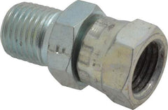 Eaton - 1/4-18 Male Thread x 1/4-18 Female Thread, Steel Industrial Pipe Adapter - MNPT x FNPSM, 2,500 psi - Americas Industrial Supply