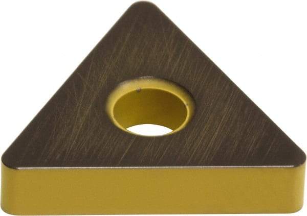 Sumitomo - TNMA432 Grade AC415K Carbide Turning Insert - Proprietary Finish, 60° Triangle, 1/2" Inscr Circle, 3/16" Thick, 1/32" Corner Radius - Americas Industrial Supply