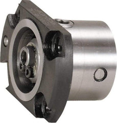 Kennametal - Neutral Cut, KM80 Modular Connection, Adapter/Mount Lathe Modular Clamping Unit - 80.01mm Square Shank Diam, 2.968" OAL, Through Coolant, Series NCM-F Flange Mount Standard Length - Exact Industrial Supply