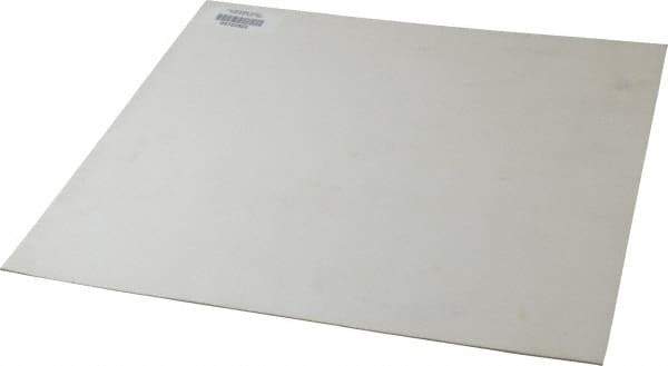Made in USA - 12" Long, 12" Wide, 1/16" Thick, Silicone Rubber Foam Sheet - 50 to 60 Durometer, White, -20 to 500°F, 640 psi Tensile Strength, Plain Backing, Stock Length - Americas Industrial Supply