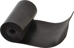 Made in USA - 1/16" Thick x 4" Wide x 5' Long Black Buna-N Rubber Roll - Stock Length, Plain Back, 50 Shore A Durometer, 2,500 psi Tensile Strength, -20°F to 170°F - Americas Industrial Supply