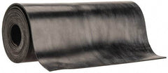 Made in USA - 1/16" Thick x 6" Wide x 5' Long Black Buna-N Rubber Roll - Stock Length, Plain Back, 50 Shore A Durometer, 2,500 psi Tensile Strength, -20°F to 170°F - Americas Industrial Supply