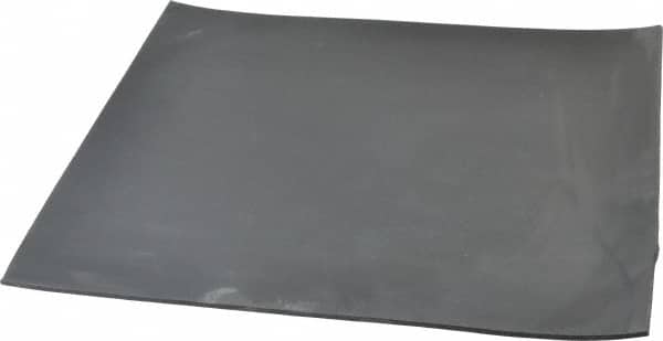 Made in USA - 12" Long, 12" Wide, 1/8" Thick, Buna-N Rubber Foam Sheet - 45 to 55 Durometer, Black, -20 to 180°F, 2,500 psi Tensile Strength, Plain Backing, Stock Length - Americas Industrial Supply