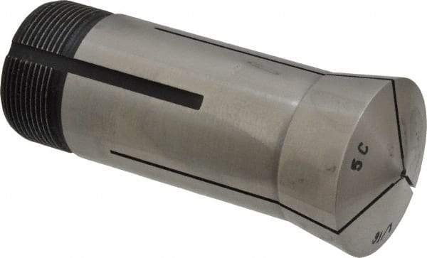 Interstate - 1/16 Inch 5C Round Collet - 3.28" Overall Length, 1.041-24 Internal Thread Size, Steel, 0.0005 Inch TIR - Exact Industrial Supply
