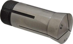 Interstate - 1/16 Inch 5C Round Collet - 3.28" Overall Length, 1.041-24 Internal Thread Size, Steel, 0.0005 Inch TIR - Exact Industrial Supply