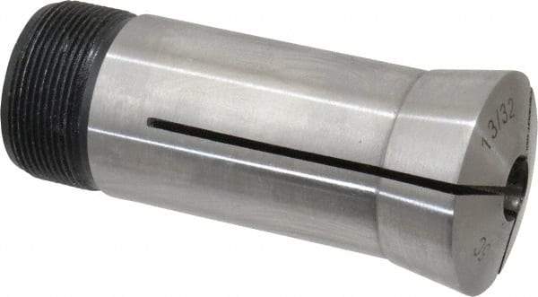 Interstate - 13/32 Inch 5C Round Collet - 3.28" Overall Length, 1.041-24 Internal Thread Size, Steel, 0.0005 Inch TIR - Exact Industrial Supply