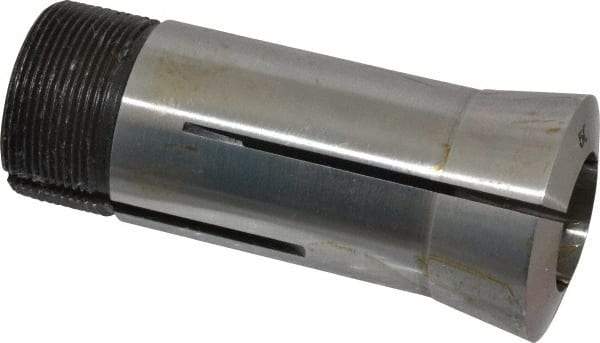 Interstate - 53/64 Inch 5C Round Collet - 3.28" Overall Length, 1.041-24 Internal Thread Size, Steel, 0.0005 Inch TIR - Exact Industrial Supply