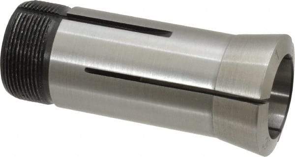 Interstate - 1 Inch 5C Round Collet - 3.28" Overall Length, 1.041-24 Internal Thread Size, Steel, 0.0005 Inch TIR - Exact Industrial Supply