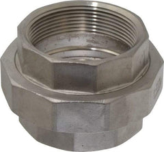 Merit Brass - 3" Grade 304 Stainless Steel Pipe Union - FNPT x FNPT End Connections, 150 psi - Americas Industrial Supply