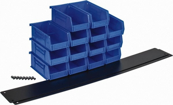 Big Bear Enterprises - 2 Organizer Racks and 14 Plastic Bins - Americas Industrial Supply