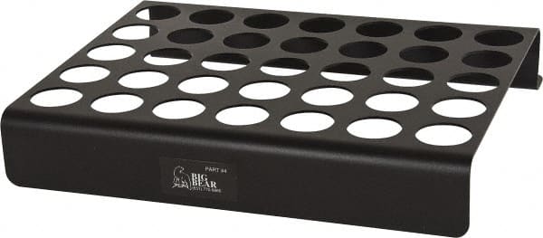 Big Bear Enterprises - 35 Hole NC/CNC Collet Storage Rack - Americas Industrial Supply