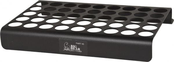 Big Bear Enterprises - 45 Hole NC/CNC Collet Storage Rack - Americas Industrial Supply