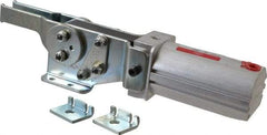 De-Sta-Co - 390 Lb Inner Hold Capacity, Horiz Mount, Air Power Hold-Down Toggle Clamp - 1/8 NPT Port, 145 Max psi, 90° Bar Opening, 39.62mm Height Under Bar - Americas Industrial Supply