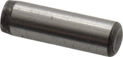 Value Collection - 3/16" Diam x 5/8" Pin Length Alloy Steel Oversized Dowel Pin - C 50-58 Hardness, 7,200 Lb Breaking Strength, 1 Beveled & 1 Rounded End - Americas Industrial Supply