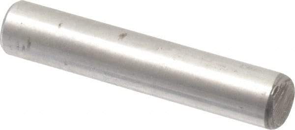 Value Collection - 3/16" Diam x 1" Pin Length Alloy Steel Oversized Dowel Pin - C 50-58 Hardness, 7,200 Lb Breaking Strength, 1 Beveled & 1 Rounded End - Americas Industrial Supply