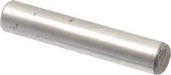 Value Collection - 3/16" Diam x 1" Pin Length Alloy Steel Oversized Dowel Pin - C 50-58 Hardness, 7,200 Lb Breaking Strength, 1 Beveled & 1 Rounded End - Americas Industrial Supply