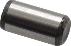 Value Collection - 1/4" Diam x 1/2" Pin Length Alloy Steel Oversized Dowel Pin - C 50-58 Hardness, 12,800 Lb Breaking Strength, 1 Beveled & 1 Rounded End - Americas Industrial Supply