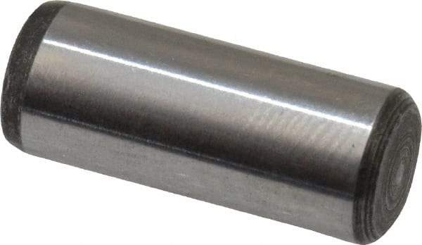 Value Collection - 1/4" Diam x 5/8" Pin Length Alloy Steel Oversized Dowel Pin - C 50-58 Hardness, 12,800 Lb Breaking Strength, 1 Beveled & 1 Rounded End - Americas Industrial Supply