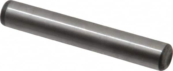 Value Collection - 5/16" Diam x 2" Pin Length Alloy Steel Oversized Dowel Pin - C 50-58 Hardness, 20,000 Lb Breaking Strength, 1 Beveled & 1 Rounded End - Americas Industrial Supply