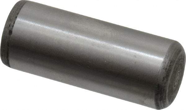 Value Collection - 1/2" Diam x 1-1/4" Pin Length Alloy Steel Oversized Dowel Pin - C 50-58 Hardness, 51,000 Lb Breaking Strength, 1 Beveled & 1 Rounded End - Americas Industrial Supply
