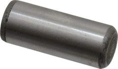 Value Collection - 1/2" Diam x 1-1/4" Pin Length Alloy Steel Oversized Dowel Pin - C 50-58 Hardness, 51,000 Lb Breaking Strength, 1 Beveled & 1 Rounded End - Americas Industrial Supply