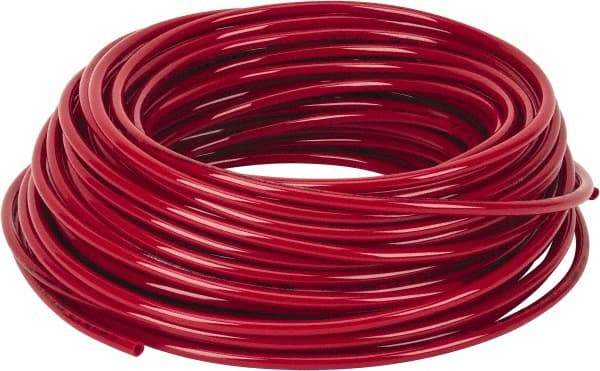 Coilhose Pneumatics - 0.17" ID x 1/4" OD, 100' Long, Nylon Tube - Red, 265 Max psi, -60 to 200°F - Americas Industrial Supply