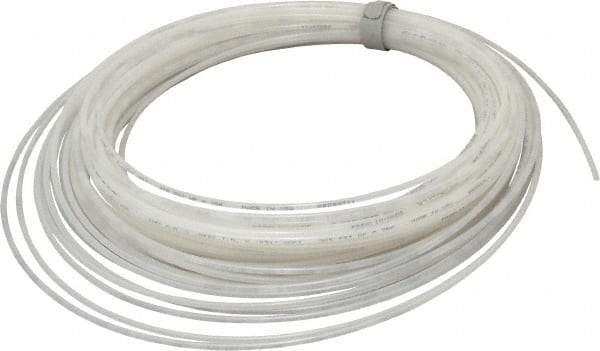 Coilhose Pneumatics - 1/16" ID x 1/8" OD, 100' Long, Polyethylene Tube - Natural, 120 Max psi, -60 to 200°F - Americas Industrial Supply