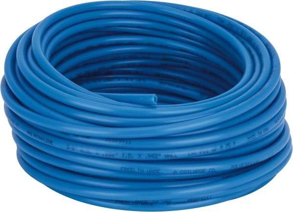 Coilhose Pneumatics - 1/4" ID x 3/8" OD, 100' Long, Polyethylene Tube - Blue, 192 Max psi, -60 to 200°F - Americas Industrial Supply