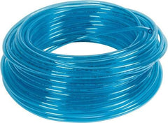 Coilhose Pneumatics - 0.16" ID x 1/4" OD, 100' Long, Polyurethane Tube - Trans Blue, 148 Max psi, -60 to 200°F - Americas Industrial Supply