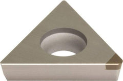 Sumitomo - NU-TPGA221 Grade BN2000 PCBN Turning Insert - Uncoated, 60° Triangle, 1/4" Inscr Circle, 1/8" Thick, 1/64" Corner Radius - Americas Industrial Supply