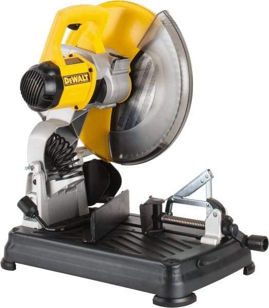 DeWALT - 14" Blade Diam, 1" Arbor Hole, Miter Multi-Cutter Metal Cutting Chop & Cutoff Saw - 1,300 RPM, 4 hp, 120 Volts, 1 Phase - Americas Industrial Supply