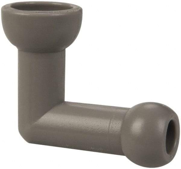 Cedarberg - 1/4" Hose Inside Diam, Coolant Hose Elbow - Female to Male, for Use with Snap Together Hose System, 2 Pieces - Americas Industrial Supply