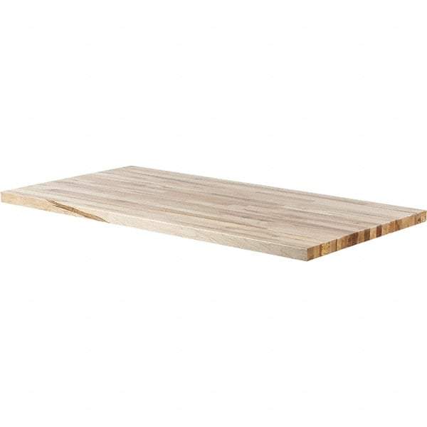 Made in USA - Maple Straight Edge Workbench & Workstation Work Bench Top - Use with Edsal Workbenches - Americas Industrial Supply