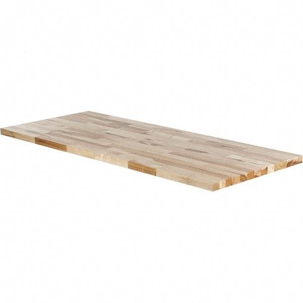 Made in USA - Maple Straight Edge Workbench & Workstation Work Bench Top - Use with Edsal Workbenches - Americas Industrial Supply