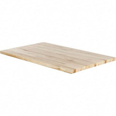 Made in USA - Maple Straight Edge Workbench & Workstation Work Bench Top - Use with Edsal Workbenches - Americas Industrial Supply