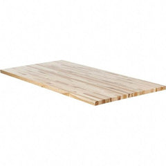 Made in USA - Maple Straight Edge Workbench & Workstation Work Bench Top - Use with Edsal Workbenches - Americas Industrial Supply