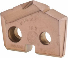 Allied Machine and Engineering - 19.5mm Diam x 5/32" Thick, Seat Code 1, 132° Included Angle Spade Drill Insert - AM200 Coated, Cobalt, Grade Super Cobalt, Series GEN2 T-A - Americas Industrial Supply